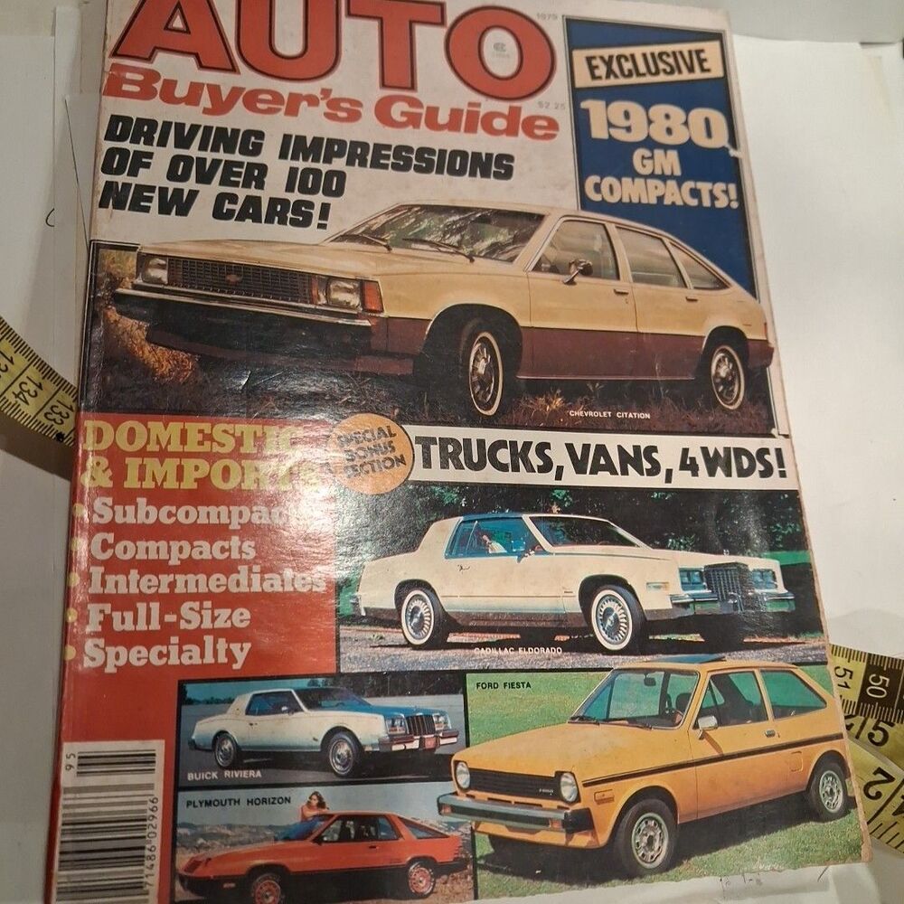 1979 Auto Buyer’s Guide Magazine. Exclusive 1980 GM Compacts!